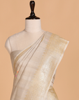 Beige Butta Saree in Georgette Tussar