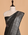 Black Butta Saree in Georgette Tussar