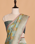Jade Green Butta Saree in Silk