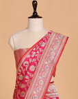 Rani Pink Jaal Saree in Silk