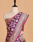 Purple Jaal Saree in Silk