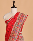 Red without Zari Saree in Silk