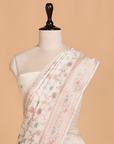 Off White without Zari Saree in Silk