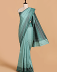 Sea Green without Zari Saree in Silk