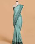 Sea Green without Zari Saree in Silk
