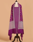 Purple without Zari Dress in Georgette Tussar