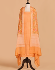 Mustard without Zari Dress in Georgette Tussar