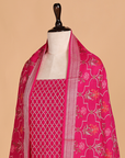 Rani Pink without Zari Dress in Georgette Tussar