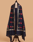 Navy Blue Dress in Silk