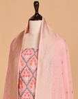 Pink Jaal Dress in Georgette Tussar