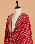 Maroon Butti Dupatta in Silk