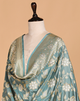 Grey Jaal Dupatta in Silk
