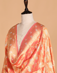 Peach Jaal Dupatta in Silk