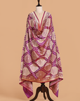 Magenta Jaal Dupatta in Silk