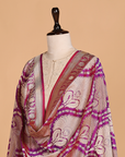 Magenta Jaal Dupatta in Silk