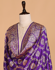 Purple Jaal Dupatta in Silk