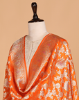 Orange Jaal Dupatta in Silk