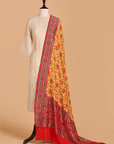 Golden Jaal Bandhani Dupatta in Georgette