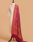 Purple Jaal Bandhani Dupatta in Georgette