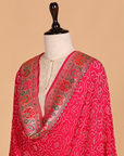 Rani Pink Jaal Bandhani Dupatta in Georgette