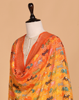 Orange Jaal Bandhani Dupatta in Georgette