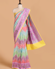 Wine Rangkat Saree in Georgette Tussar