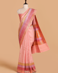 Light Pink Butti Saree in Georgette Tussar