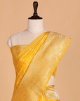 Yellow Striped Saree in Silk