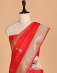 Red Butti Saree in Silk