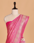 Rani Pink Brocade Saree in Silk