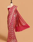 Magenta Jaal Saree In Georgette