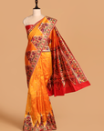 Short Gold Butti Saree In Silk