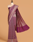 Purple Lehariya Saree In Georgette