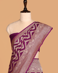 Purple Lehariya Saree In Georgette