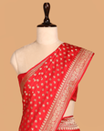 Red Butti Saree in Silk