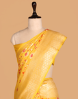 Golden Jaal Saree In Georgette Tussar
