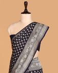 Navy Blue Butti Saree in Georgette