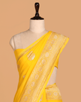 Yellow Butta Saree in Georgette