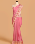 Lavender Butti Saree in Georgette