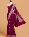 Magenta Butta Saree in Georgette