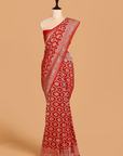 Red Jaal Saree in Georgette
