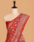 Red Jaal Saree in Georgette