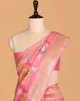Pink Jaal Saree in Tussar Georgette