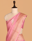 Gajar Pink Butta Saree In Georgette Tussar