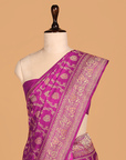 Magenta Jaal Saree In Silk