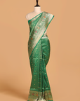 Green Brocade Saree In Silk