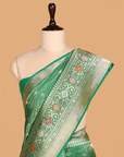 Green Brocade Saree In Silk