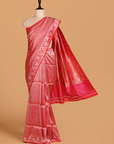 Rani Pink Brocade Saree in Silk