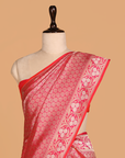 Rani Pink Brocade Saree in Silk