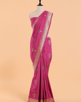 Pink Butta Saree in Silk